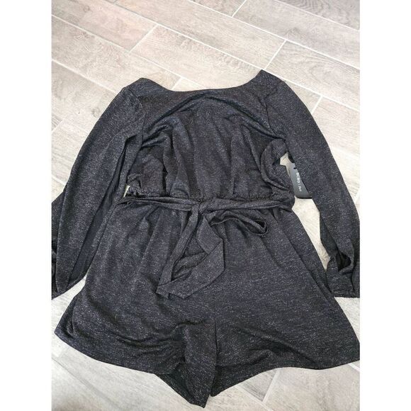 Women's BCBG Romper Sparkly Shorts‎ Romper Size 2X Black Dressy Casual - Picture 1 of 11